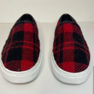 SAINT LAURENT Tartan Plaid Skate Sneakers